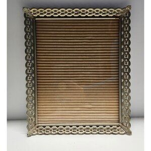 Vintage Ornate Brass Picture Frame 8x10" Photo